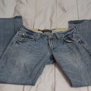 Levis 701 Slim Straight 30 Waist 32 Length Unique Stitching Details Lighter Wash